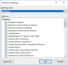 Allowing Passive Voice In Writing Microsoft Word