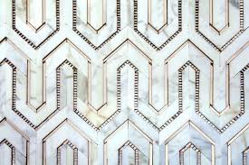 Rustic, glam, art deco, contemporary and so on. Bring Gatsby Into Your Home Art Deco Tiles Stone Mosaic Akdo