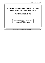 Check spelling or type a new query. Silabus Al Qur An Hadits Mts Kelas 7 Semester 2 Doc
