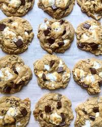 Peanut Butter Cookies With Marshmallows And Chocolate Chips Peanut Butter Chocolate Chip Cookies Chocolate Chip Recipes Recipes With Marshmallows