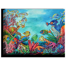 Improve your knowledge on coral reefs with interesting facts and with dk find out for kids. Dianochedesigns Coral Reef By Patti Schermerhorn Painting Print On Wrapped Canvas Wayfair