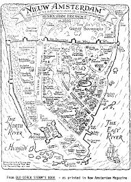 It provides a detailed view of the layout and land use in new amsterdam, including fort amsterdam, streets, homes and businesses, the canal, and the wall along the northern edge of the city that was built to keep the british out. 1662 Map Of New Amsterdam New York