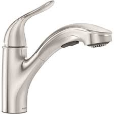 Whether you need to clean your veggies, washwhether you need to clean your veggies, wash off dirty dishes or rinse out your sink you will need a kink resistant. Moen Part 87557 Moen Brecklyn Single Handle Pull Out Sprayer Kitchen Faucet With Power Clean In Chrome Pull Out Spray Kitchen Faucets Home Depot Pro