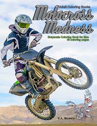 Set off fireworks to wish amer. Amazon Com Adult Coloring Books Motocross Madness Grayscale Coloring Book For Men 40 Coloring Pages Of Motocross Motorcycles Dirt Bikes Racing Motocross Stunts And More 9781979370615 Mowery B A Books