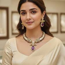 Jackie Brazil "camille" Purple Transparent Abstract Resin Earrings ( E1053  )