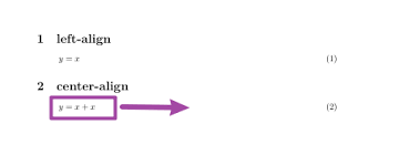 How To Make Temporarily Center Aligned Math Equation When Using Option Fleqn For Amsmath Tex Latex Stack Exchange