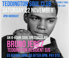 Next monthly Teddington Soul Club Friday session will be our October  'Oldies' night; 60s and 70s Northern soul classics all night! Teddington  residents along with guest DJ; Buster Adams Friday 11 October,