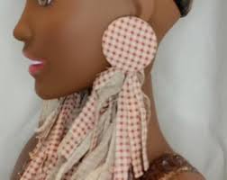 Button Tassel Earrings
