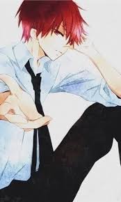 My Scissors Are Red Red Hair Anime Guy Anime Boy Anime Guys