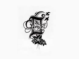 Nice black ink gemini zodiac tattoo design idea. 30 Latest Gemini Tattoo Designs