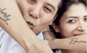 Kimberly Flores y Edwin Luna presumen nuevo tatuaje