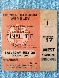 1966 World Cup Final Ticket Stub Wallet England V West Germany Jules Rimet Cup Listing In The World Cup Ticket Football England Football Team 1966 World Cup