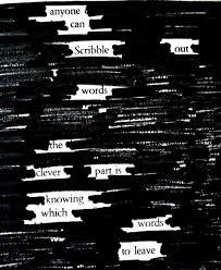 Newspaper Blackout Found Poetry Blackout Poems Blackout Poetry