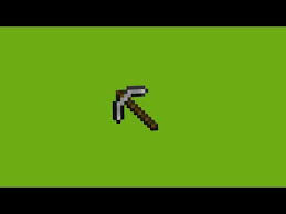 Made my own so i should share it with you Minecraft Iron Pickaxe Green Screen Youtube