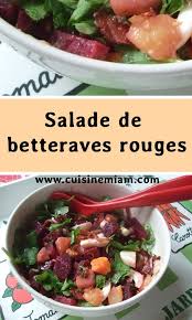 Salade De Betteraves Rouges Salade Betterave Rouge Betterave Salade Betterave Recette