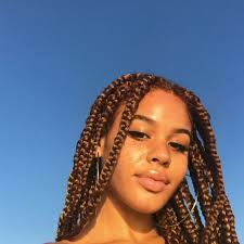 Black And Blue Box Braids On Dark Skin Folllow My Pinterest Barbiegutzz Light Skin Girls Braided Dreadlocks Unprocessed Hair