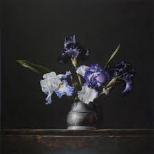Roman Reisinger Flower Still Life With Irises In 2020 Still Life Still Life Art Iris Flowers