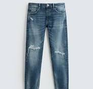 RIPPED SKINNY FIT JEANS