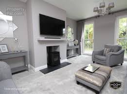 Grey Lounge With Grey Sofas And Grey Carpet Living Room Decor Gray Round Carpet Living Room Grey Carpet Living Room