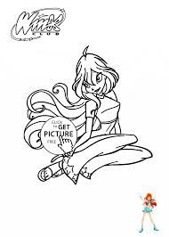 Bloom Winx club coloring pages for girls, printable free 18