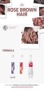Rose Brown Hair Color Formula Hair Color Formulas Wella Hair Color Brown Hair Colors