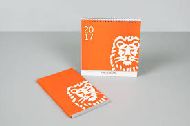 Happily Ever Paper Commercial Corporate Diary And Calendar 2017 Ing Bank Calendar Design Calendar 2017 Calendar