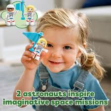 LEGO DUPLO Town Space Shuttle Mission Rocket Toy 10944, Set for Preschool  Toddlers Age 2-4 Years Old with Astronaut Figures