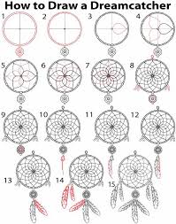 How To Draw A Dreamcatcher Step By Step Dream Catcher Drawing Dream Catcher Diy Crafts
