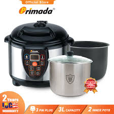 Memasak bersama guru of living pak nil dengan menggunakan primada pressure cooker! Primada 3 Liter Speedy Intelligent Cooker Mpc3050 Shopee Malaysia