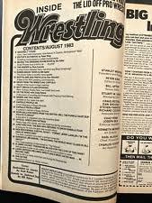 Wrestling 1983 Vintage Sports Publications