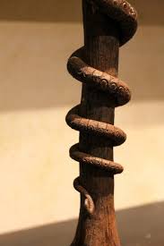 What can artistic ornamental iron works do for you? European Art Nouveau Wrought Hand Forged Rust Iron Snake Sculpture Centerpiece