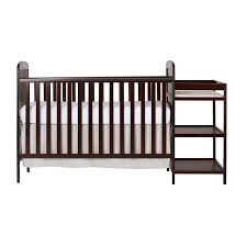 Dream On Me Anna 4 In 1 Convertible Crib And Changer Cherry Walmart Com Crib And Changing Table Combo Baby Nursery Furniture Dream On Me