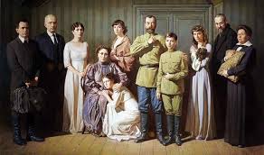 In the Ipatiev House cellar at Ekaterinburg