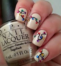 Looks Like Christmas Lights Xmas Nails Christmas Nails Holiday Nails