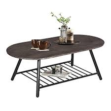 Articles about collection/coffee tables on apartment therapy, a lifestyle and interior design community with tips and expert advice on creating happy, healthy homes for everyone. Coffee Table Wooden Industrial Feel Round Cocktail Table With Lower Metal Frame Vintage For Living Room Bedroom Home And Office Walnut Buy Online In Bahamas At Bahamas Desertcart Com Productid 69222922