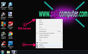 2 cara menampilkan widget jam windows 10. Cara Memunculkan Jam Dan Tanggal Di Desktop Windows 7 Belajar Komputer Dasar Palu