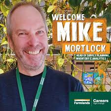 We're pleased to announce Mike Mortlock as our new Head of Supply Planning,  Inventory & Analytics here at Farmlands.