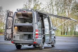 Outside Van Redwood One Mercedes Benz 4x4 170 2500 Sprinter Van Camper Camper Van Conversion Diy Van