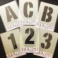 Letter stencils and number stencils size from 1/2 l to 48 letters. Large Alphabet Stencil Letters Numbers 120mm High 4 3 4 Separate Stencils Ebay