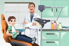 Kid In Dentist Office Children Illustration Dentist Kids Dentist