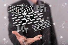 Music Concept Above The Hand Of A Man In Background Stock Photo Affiliate Hand Concept Music Man Illustration Design Digital Illustration Concept