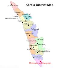 List of districts in kerala, india. Jungle Maps Map Of Kerala Districts