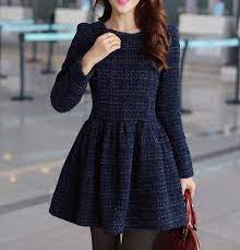 Long Sleeve Navy Dress Fashion Long Sleeve Navy Dress Style