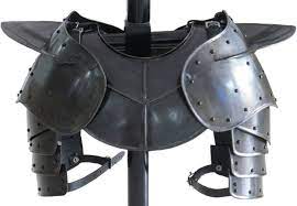 Amazon.com: NauticalMart Dark Gothic Steel Gorget Neck Armor And Pauldron :  Clothing, Shoes & Jewelry