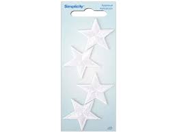 Download Simplicity Iron On Applique Small White Stars Createforless