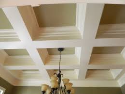 Very Deep Two Tone Square Style Coffered Ceiling Gorgeous Coffered Ceiling Ceiling Lights Ceiling