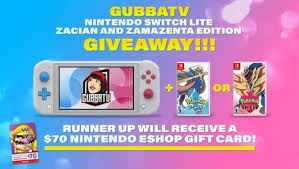 Enter For Your Chance To Be One Of Two Winners 1 Grand Prize Winner Nintendo Switch Lite Zacian And Zamazenta Edition Nintendo Switch Nintendo Eshop Nintendo