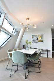 Marble Dining Table With Sage Green Velvet Dining Chairs Brass Ceiling Pendant Oak Herringbone Flo Dining Table Marble Green Dining Room Velvet Dining Chairs