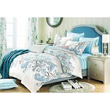 Bed bath n' table stocks an exclusive single quilt bed & bath quilt cover linen bedding comforters duvet covers blue and white soft and dreamy, watercolour shades of indigo, aqua, teal and lilac blend to create this painterly design. Queen Size Paisley 3pcs Quilt Cover Set Buy Queen Quilt Cover Sets 738246616197