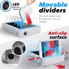Check out the best docking stations that allow you to attach any laptop to multiple monitors and peripherals. Poweroni Usb Charging Station Dock Compatible With Apple Ipad Iphone And Android Cell Phone And Tablet Multi Device Charger Organizer Fast Charge Docking Station For Multiple Devices 6 Port Accessories Evertribehq Cell Phones